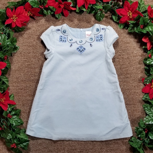 Gymboree Other - Gymboree blue velvet Easter/Spring dress